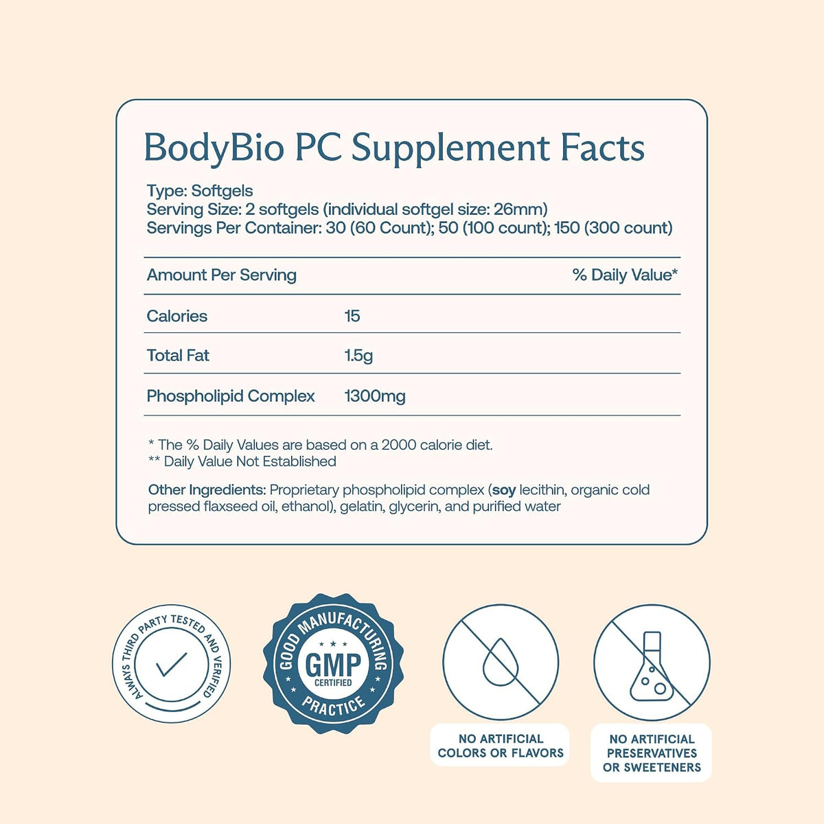 BodyBio PC (Phospholipid Complex)